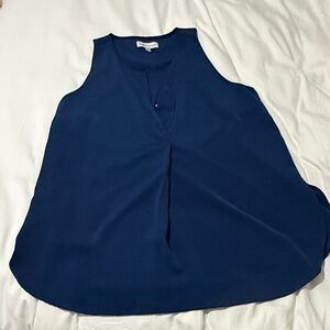 Gibson Latimer Sleeveless Blue Blouse